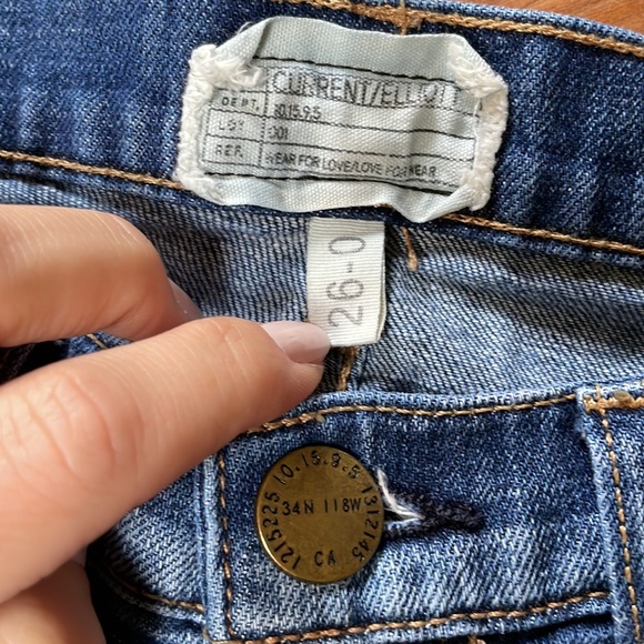 Current Elliott cropped straight leg jeans - Picture 5 of 11